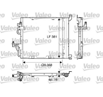 Kondenzátor, klimatizace VALEO 817847