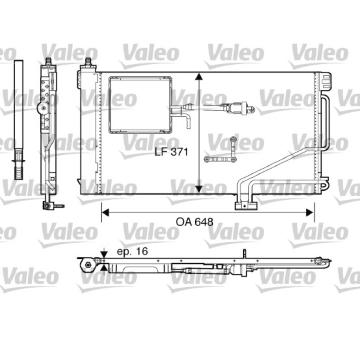 Kondenzátor, klimatizace VALEO 817849