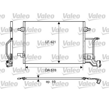Kondenzátor, klimatizace VALEO 817997