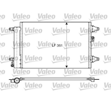 Kondenzátor, klimatizace VALEO 818004