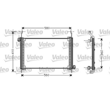 Kondenzátor, klimatizace VALEO 818007