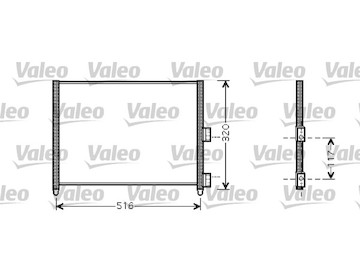 Kondenzátor, klimatizace VALEO 818020