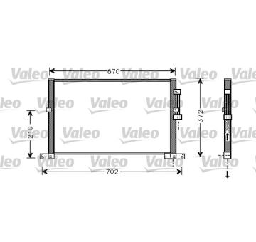 Kondenzátor, klimatizace VALEO 818023