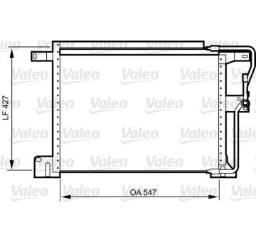 Kondenzátor, klimatizace VALEO 818024