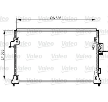 Kondenzátor, klimatizace VALEO 818025