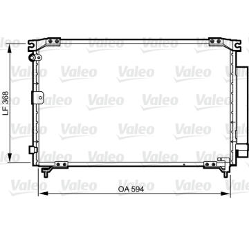 Kondenzátor, klimatizace VALEO 818032