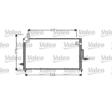 Kondenzátor, klimatizace VALEO 818060
