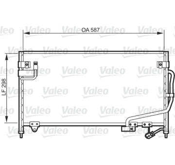 Kondenzátor, klimatizace VALEO 818084
