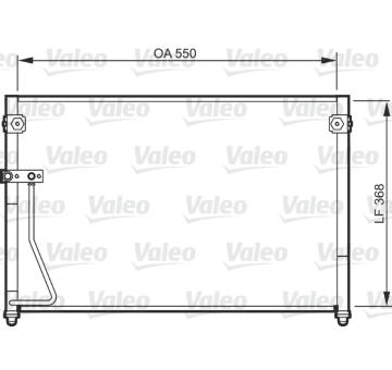 Kondenzátor, klimatizace VALEO 818085