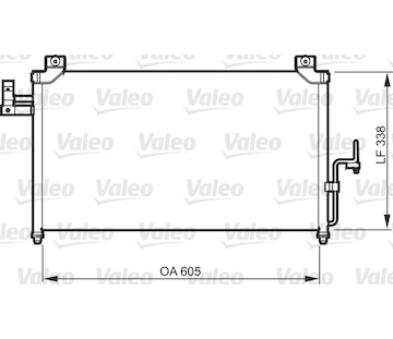 Kondenzátor, klimatizace VALEO 818092