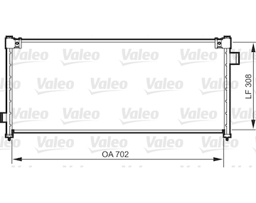 Kondenzátor, klimatizace VALEO 818101