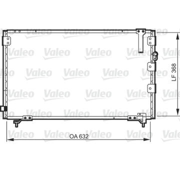 Kondenzátor, klimatizace VALEO 818105