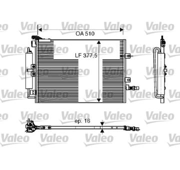 Kondenzátor, klimatizace VALEO 818165