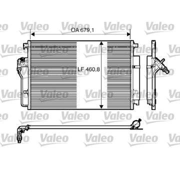 Kondenzátor, klimatizace VALEO 818173