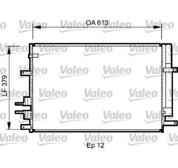 Kondenzátor, klimatizace VALEO 818187