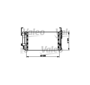 Kondenzátor, klimatizace VALEO 818198