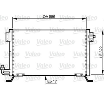 Kondenzátor, klimatizace VALEO 818989