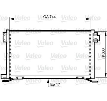 Kondenzátor, klimatizace VALEO 818990