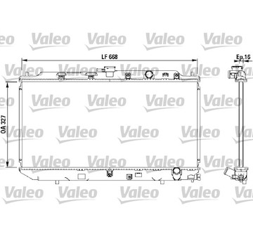 Chladič, chlazení motoru VALEO 819193