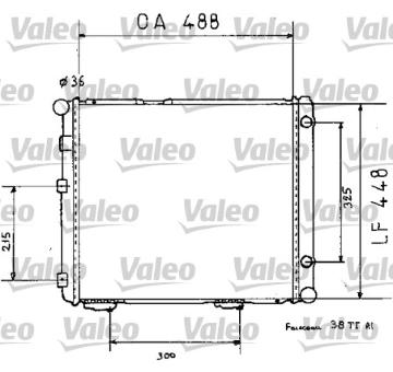 Chladič, chlazení motoru VALEO 819383