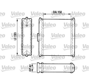 Výměník tepla, vnitřní vytápění VALEO 883737