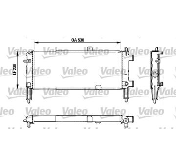 Chladič, chlazení motoru VALEO 883767