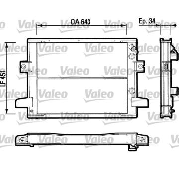 Chladič, chlazení motoru VALEO 883787