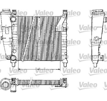 Chladič, chlazení motoru VALEO 883813