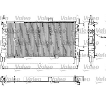 Chladič, chlazení motoru VALEO 883856