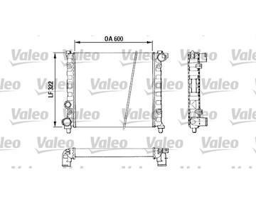 Chladič, chlazení motoru VALEO 883958