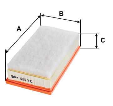 Vzduchový filter VALEO 585100