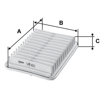 Vzduchový filter VALEO 585162