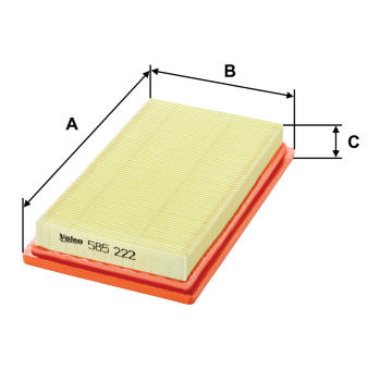 Vzduchový filter VALEO 585222