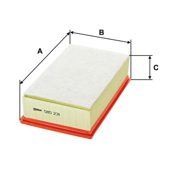 Vzduchový filter VALEO 585231