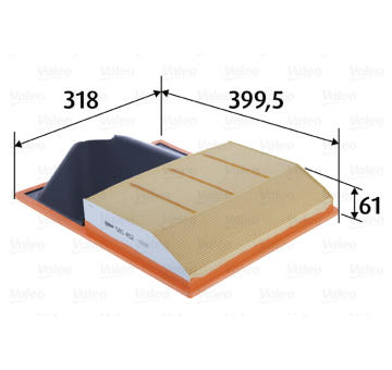 Vzduchový filtr VALEO 585452