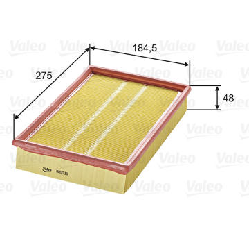 Vzduchový filter VALEO 585039