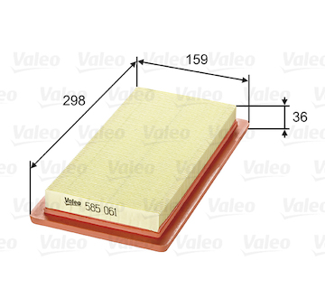 Vzduchový filtr VALEO 585061