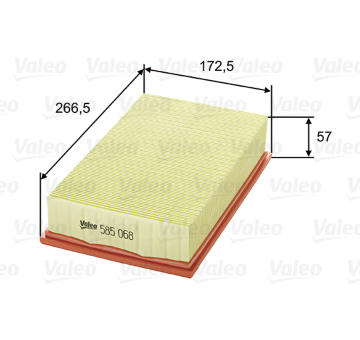 Vzduchový filter VALEO 585068