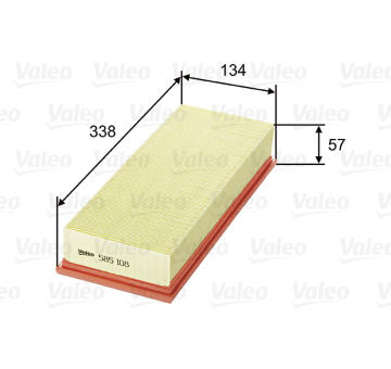 Vzduchový filter VALEO 585108