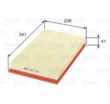 Vzduchový filtr VALEO 585169