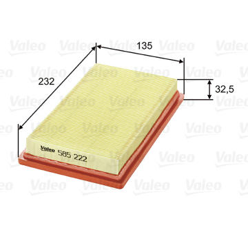 Vzduchový filter VALEO 585222