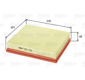 Vzduchový filter VALEO 585238