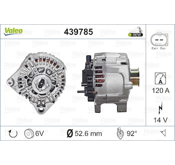 Generátor startéru VALEO 439785