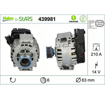 Generátor zapaľovania VALEO 439981