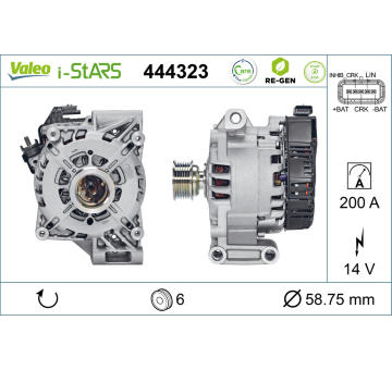 Generátor startéru VALEO 444323