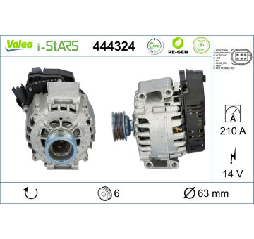 Generátor startéru VALEO 444324