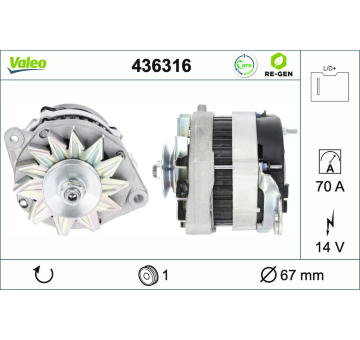 generátor VALEO 436316