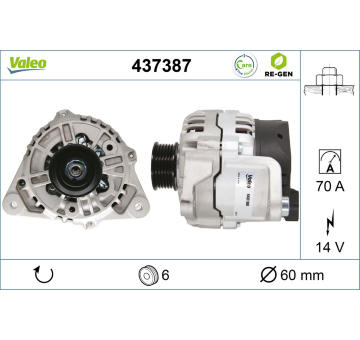 generátor VALEO 437387