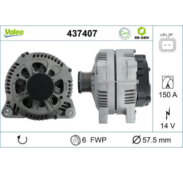 generátor VALEO 437407