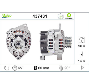 generátor VALEO 437431